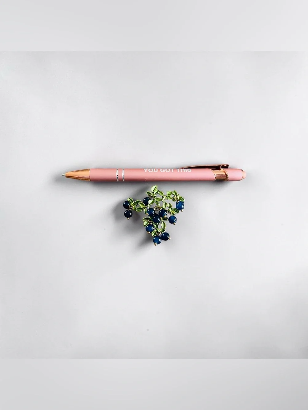 Botanical Blueberry Brooch